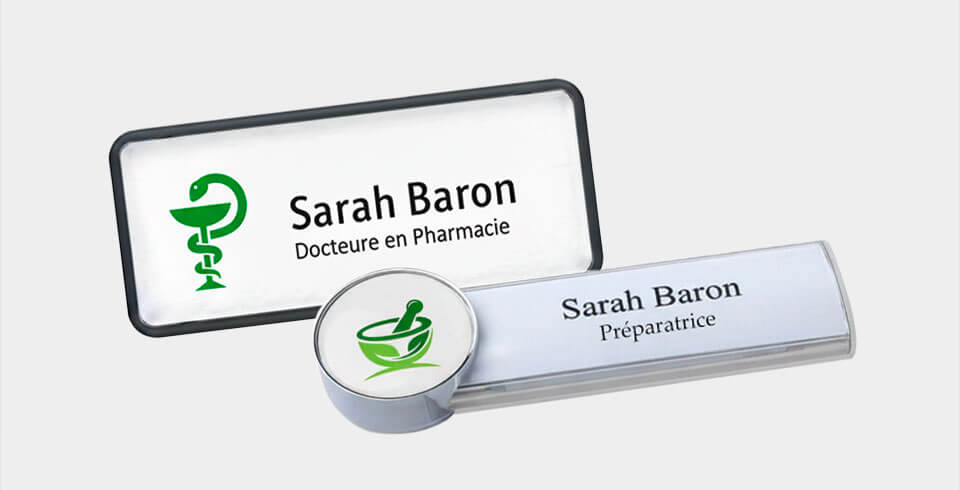 Concevoir votre badge pharmacie