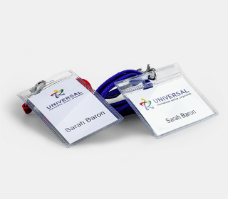 forum badgehouders met bedrukte naamkaartjes
