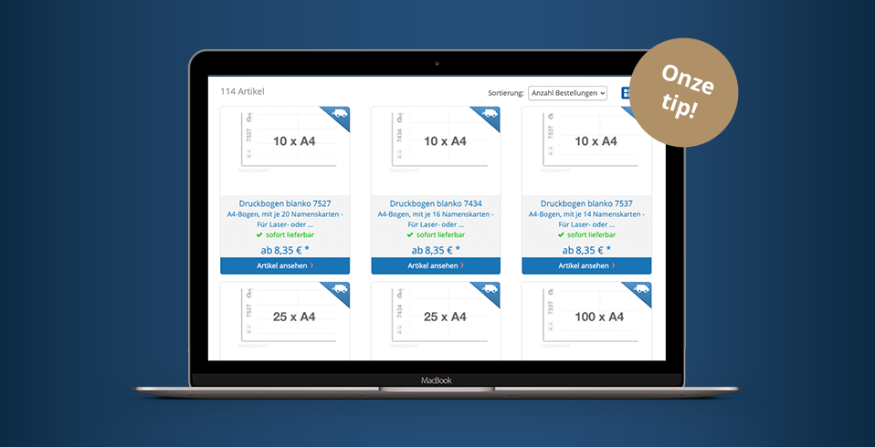 Order the right printing sheets