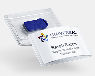 event 40 Quality plastic name badges