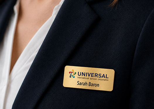 Gold Premium Metal Name Badge