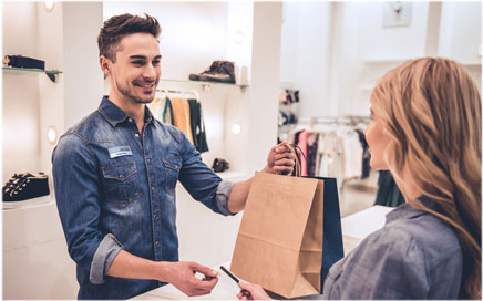 Namensschilder für den beratenden Handel & Markenshops