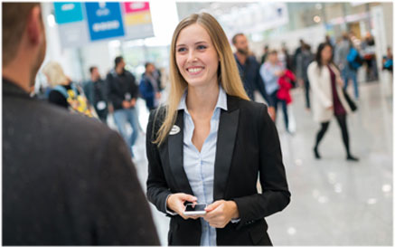 Name badges for trade shows