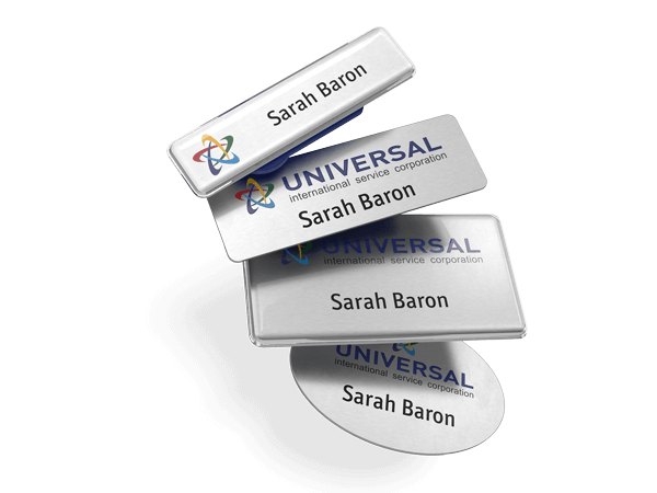 Stainless steel name badges