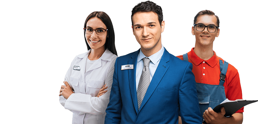 Name badges for sales and customer service