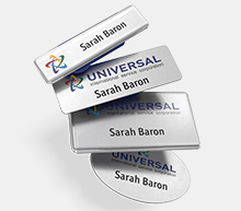 Metal name badges