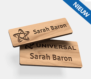 timberline® houten naambadges